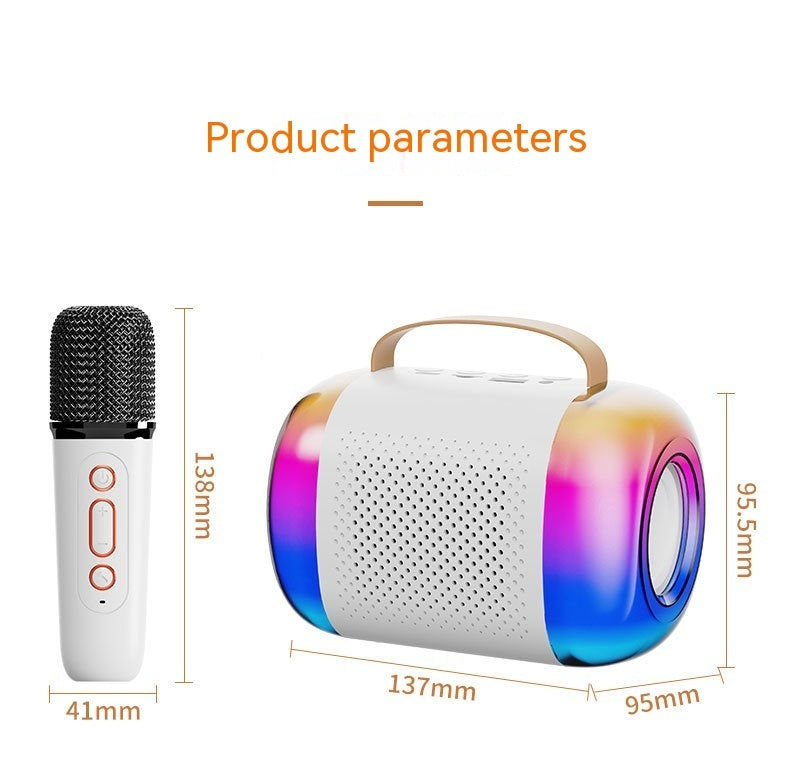 Mini Karaoke Sound Box Of Microphone Bluetooth Audio Integrated Microphone - Sound Wave Harmony 