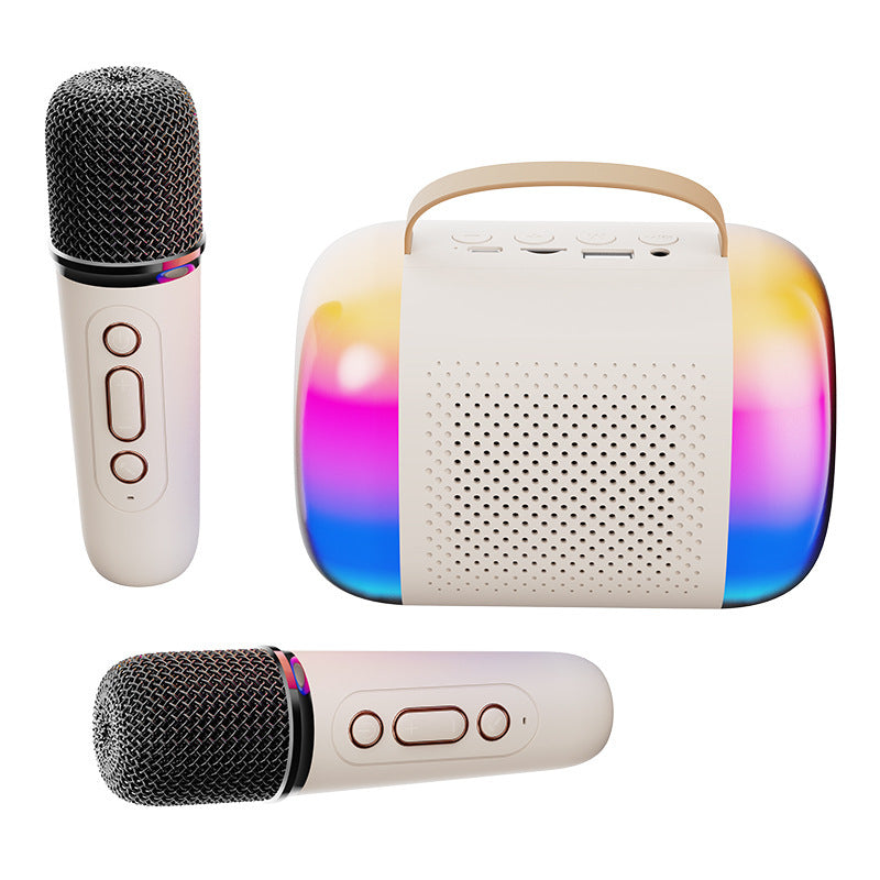 Mini Karaoke Sound Box Of Microphone Bluetooth Audio Integrated Microphone - Sound Wave Harmony 