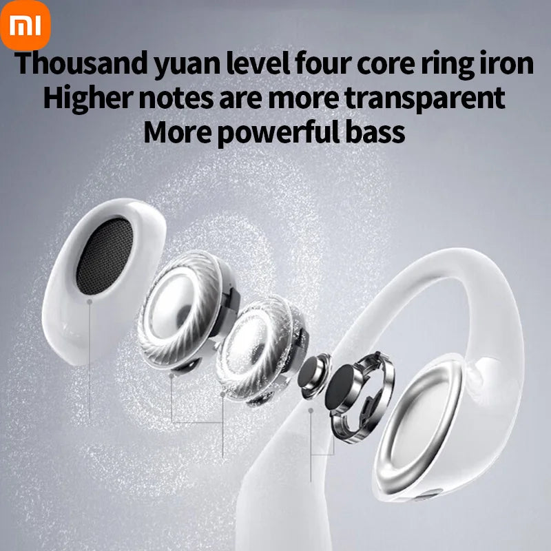 XIAOMI New Air6 TWS EarClip Wireless Earbuds Bone Conduction  Bluetooth5.3 Headphones Sport Hifi Stereo Sound Headet For Android - Sound Wave Harmony 