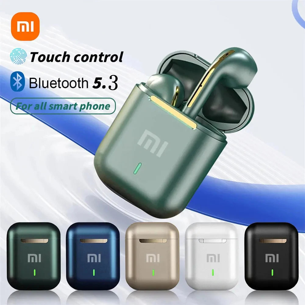 MIJIA Xiaomi Wireless Headset Upgraded Bluetooth 5.3 Headset HD Music Headphones In-Ear Hands-Free With Microphone - Sound Wave Harmony 