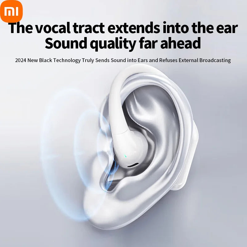 XIAOMI New Air6 TWS EarClip Wireless Earbuds Bone Conduction  Bluetooth5.3 Headphones Sport Hifi Stereo Sound Headet For Android - Sound Wave Harmony 